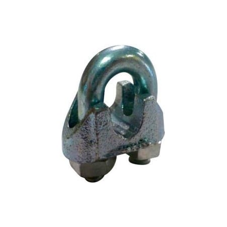 Advantage Sales & Supply Advantage Malleable Steel Zinc Plated Wire Rope Clip MWRC187P6 - 3/16" Diameter - Pack of 6 MWRC187P6